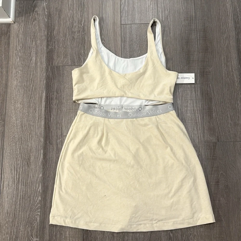 Outdoor Voices Court Dress | Size Large | Cream White